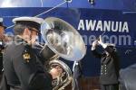 ID 5840 AWANUIA (2009/2747gt/IMO 9458042) - the Band of the Royal New Zealand Navy performing during AWANUIA's naming ceremony in Auckland, NZ.